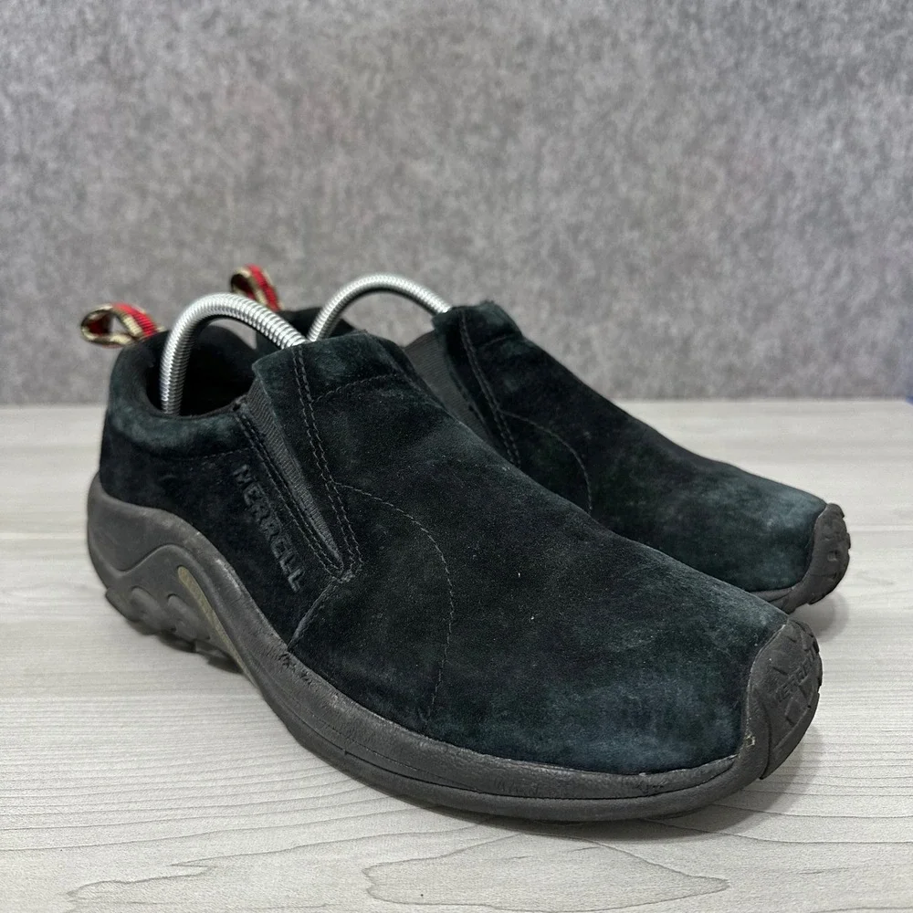 Merrell Jungle Moc Mens Size 10‎ Black Suede Slip On Shoes J60825 Casual Outdoor